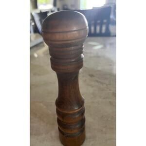 Vintage wood salt or pepper shaker -1